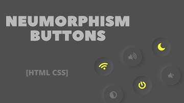 Neumorphism buttons using html5 and css3