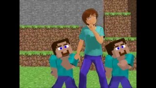 MMD Minecraft Herobrine and Steve(s)- Talk Dirty