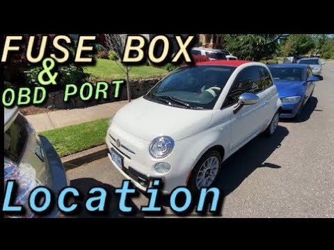 FUSE BOX LOCATION ON A 2012 - 2019 FIAT 500