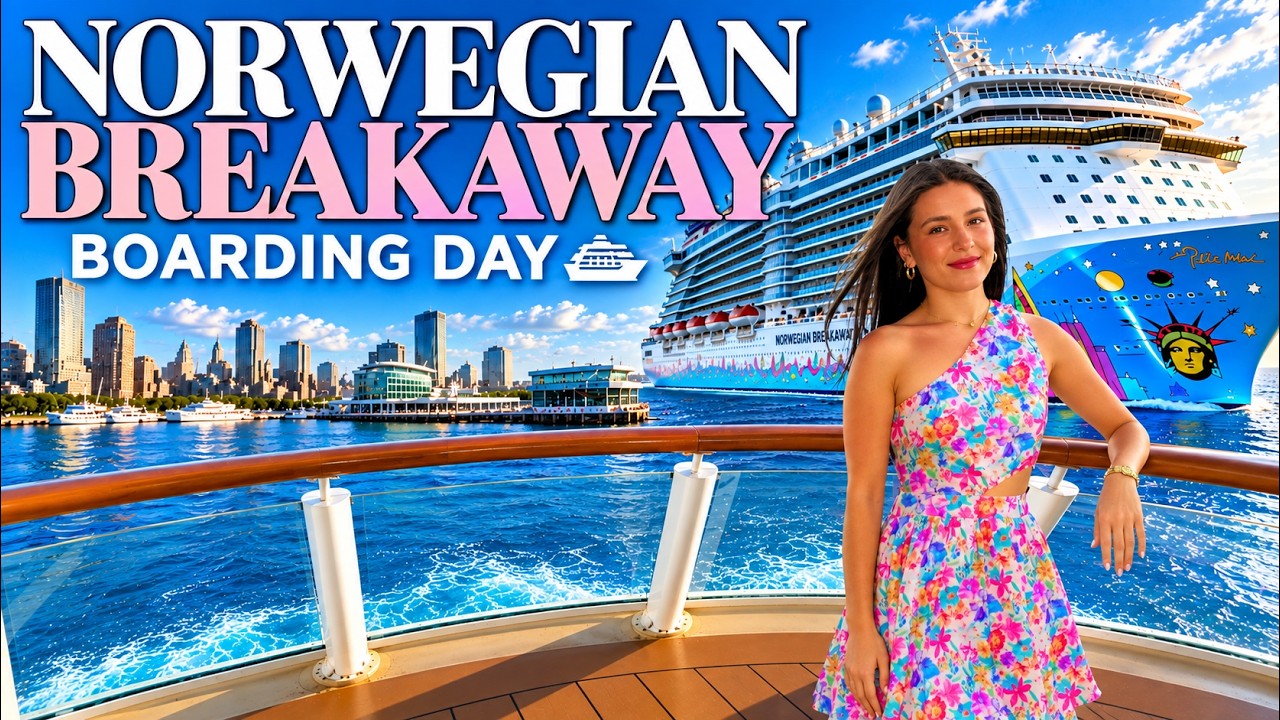 We Boarded Norwegian Breakaway in Boston |  Boarding Day Cruise Vlog!