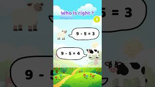 Kids math challenge 🧮 Who is right? 🤔