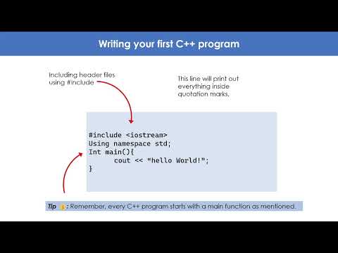 How to make hello world program in C++ | EasyPeasy