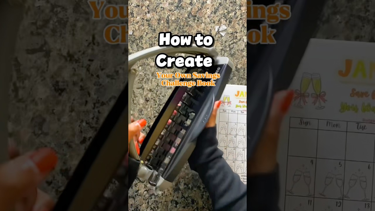 Как создать книгу «Челлендж сбережений» с ограниченным бюджетом | 