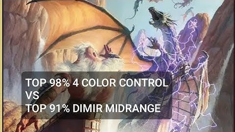 Top 98% 4 Color Control vs Top 91% Dimir Midrange | Standard | Mythic Rank | MTG Arena