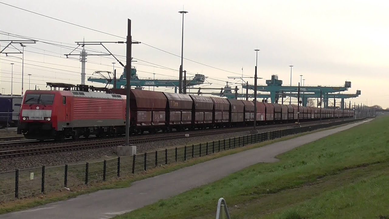 DB 189 080-5 met kolentrein richting Maasvlakte II