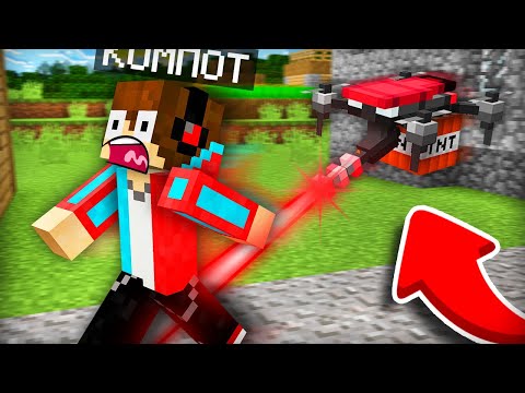 ДРОН ГРИФЕРА ПЫТАЕТСЯ УНИЧТОЖИТЬ НАШУ ДЕРЕВНЮ В МАЙНКРАФТ | Компот Minecraft