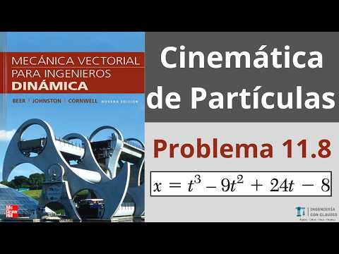 Posición, Velocidad y Aceleración | Dinámica Beer & Johnston | Problema 11.8