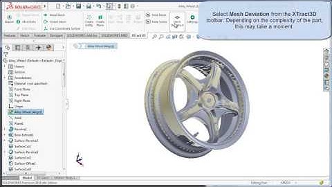 XTract3D Add-in for SOLIDWORKS: Mesh Deviation Feature