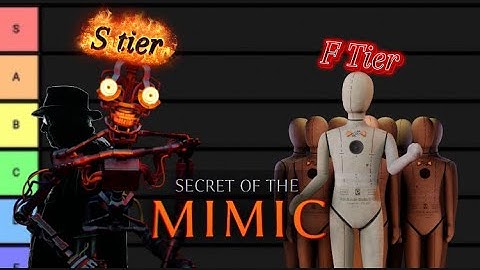 Ranking Every Fnaf Secret Of The Mimic Character (Tier List)
