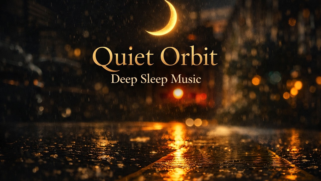 Quiet Orbit —  Hours of Gentle Night Rain | Deep Sleep Music (No Thunder)