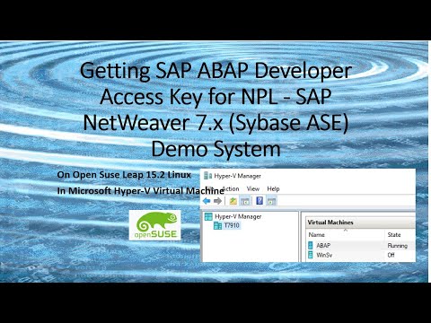 Getting SAP ABAP Developer Access Key for NPL - SAP NetWeaver 7.x (Sybase ASE) Demo System