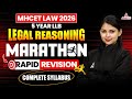 MHCET Law 2026 Legal Reasoning Marathon | Complete Syllabus Rapid Revision