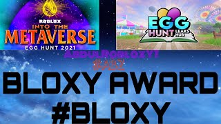 WILL ROBLOX BLOXY AWARDS 2022 HAVE EGG HUNT 2022 TRAILER