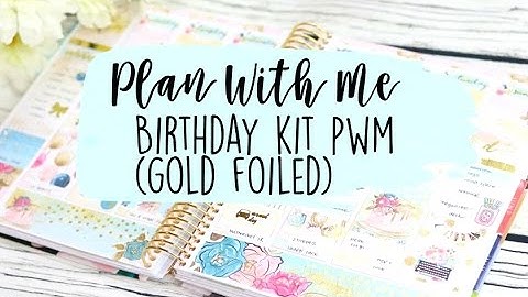 New Releases + Birthday (Gold Foiled) Kit PWM! | SimplyWatercolorCo