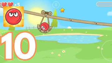 Red Ball 4 -Gameplay Walkthrough Level 10 Green Hills (İOS,Android)