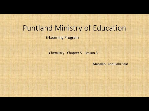 Chemistry - Chapter 5 - Lesson 3 - YouTube