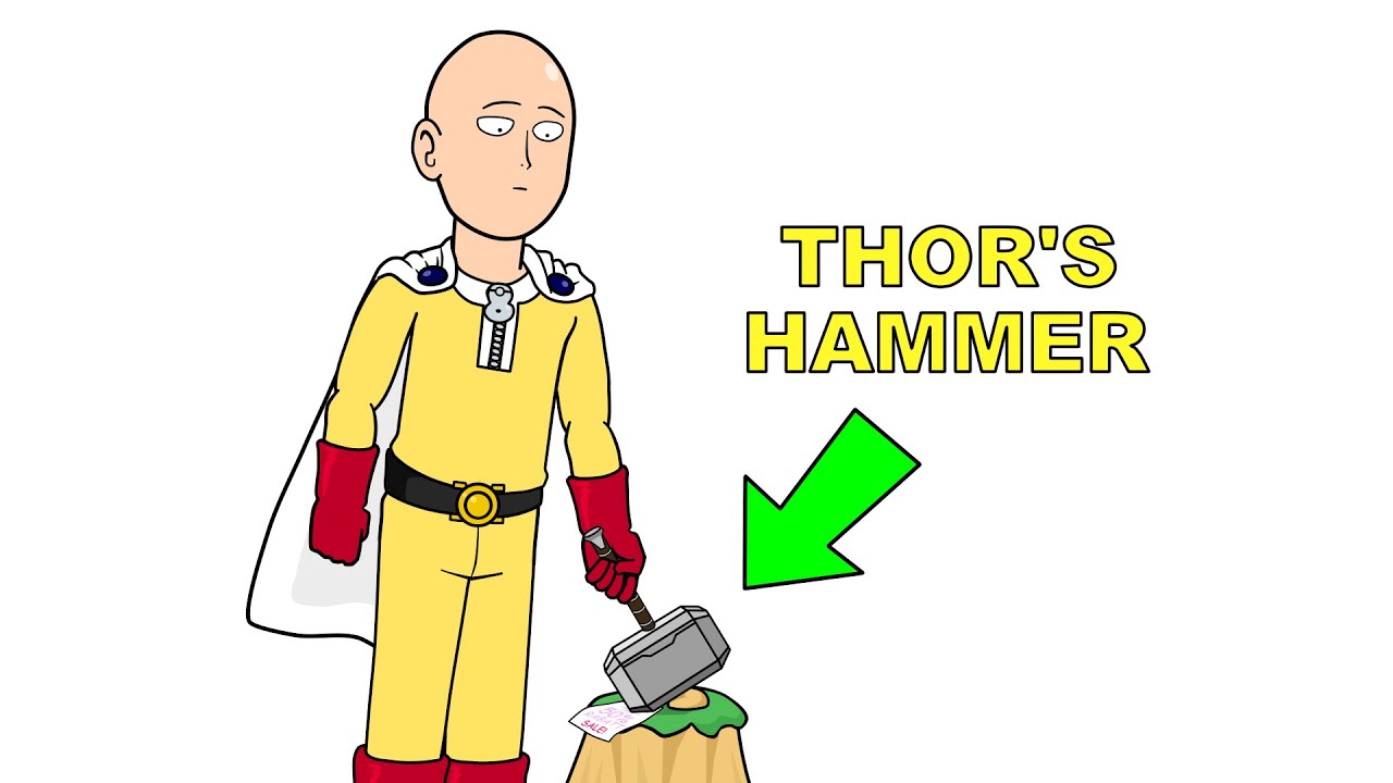 Wer Kann Thors Hammer Heben Kann Saitama Thors Hammer heben? - YouTube