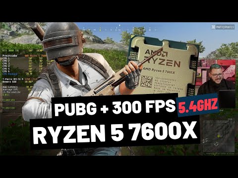 Jogando PUBG (Preset Competitivo) com novo Ryzen 5 7600X a +300 FPS