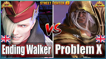 Street Fighter 6🔥Ending Walker (ED #2)  Vs  Problem X (M Bison #1)🔥Best Room Match🔥FightingGameWorld