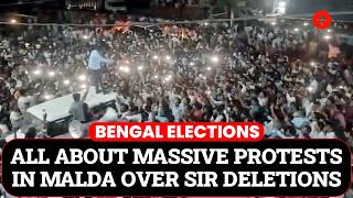 احتجاجات في كالياشاك بمالدا: احتجاجات على حذف سجلات المعلومات الخاصة، ومسؤولون محاصرون screenshot 4