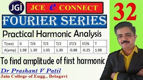 Practical Harmonic Analysis upto first harmonic || Fourier Series || 18mat31 || Dr Prashant Patil