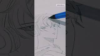 Minimal Anime Line Art | Easy Sketch Practice #drawing #shorts #anime #animeart #sketching #fun