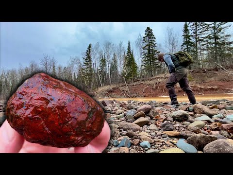 26 lb Evergreen Jasper Stone Found! Rockhounding a New Area! 