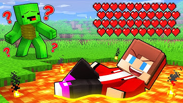 JJ Has 1.000.000 HEARTS and Troll Mikey in Minecraft (Maizen)