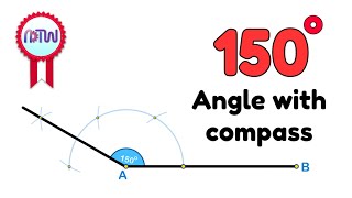 How to construct 150degree angle using compass