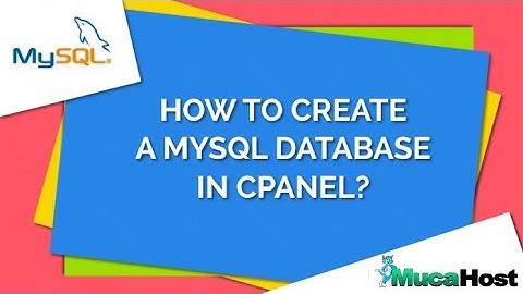 How to create database and user from cpanel
