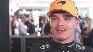Full 2nd place Lando Norris Post Race Interview  EMILIA ROMAGNA GRAND PRIX Guide