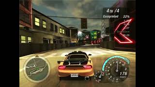 Need for Speed Underground 2 (Original Version) Map 4 | 2nd Sprint Race🙂. 😍