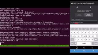 Running the Alljoyn Chat sample