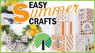 EASY Summer (Dollar Tree) Crafts | Farmhouse DIY Decor