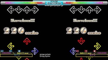 【DDR】snow prism single challenge LEFT+RIGHT 【譜面確認】