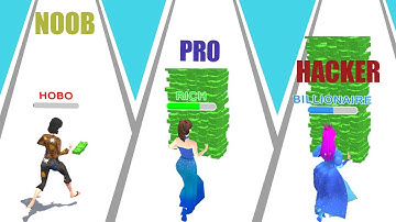 NOOB vs PRO vs HACKER - Money Run 3D