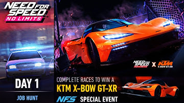 KTM X-Bow GT-XR | NFS No Limits - Day 1 (Job Hunt)