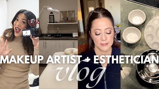 VLOG: Esthetician school, makeup job, kit cleaning + future plans!