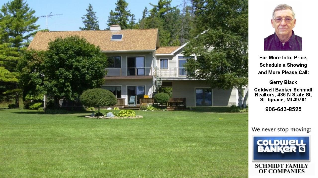 196 RABBITS BACK RD, St. Ignace, MI Presented by Gerry Black. - YouTube