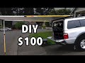 Truck camping awning build