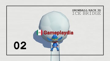 Snowball Race 3D: Ice Bridge | Gameplay e.02 | Levels 6-10 (Mexicano Skin)