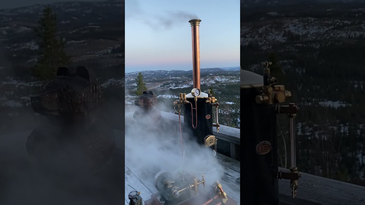 Castle Steam V6 boiler. Stuart Score mountain run ⛰️🌄