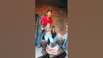 🐍😱Cobra Snake Attack Cute Baby Ichchadhari Nagin Vfx Funny Video #shorts