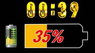 Change Battery Charging  1 minute  timer  countdown alarm[Electric/Neon/Gold/Ice/America/Digit]