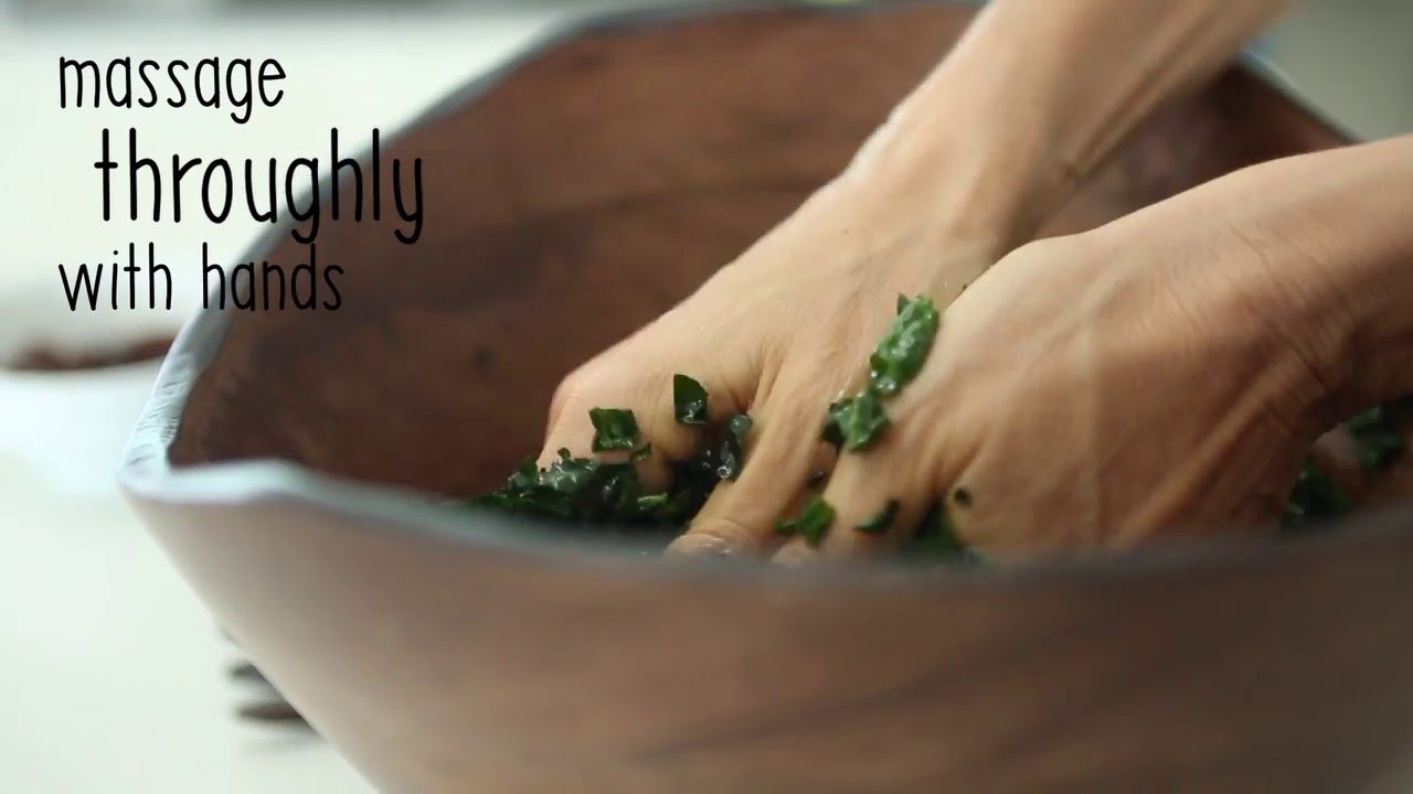 Simple Kale Salad | The Yoga Plate