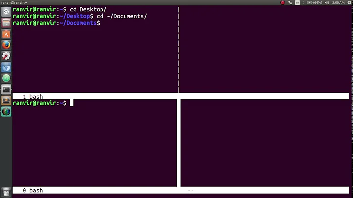 customize your terminal: split your terminal into multiple parts | Ubuntu 16.04