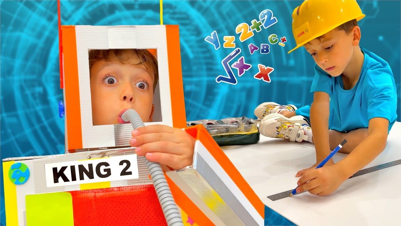 Mark and Robot toys learn good behavior - Compilation kids video - YouTube
