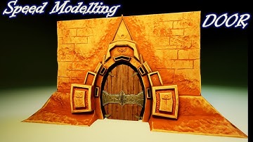 Modelling  Door #autodeskmaya #zbrush #substancepainter #unrealengine