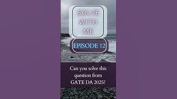 Can you solve this ML question from GATE 25? | Episode 12| Solve With Me  #gate2025 #gateda #ml #AI