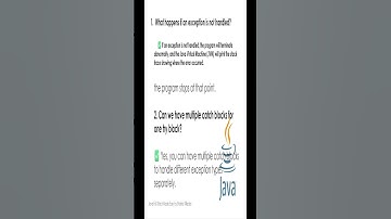 java Exceptions p2 #interviewpreparation #javainterviewquestions #javaforbeginners #javatutorial